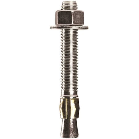 Cobra Parawedge Wedge Anchor, 1/2" Dia., 3-3/4" L, Carbon Steel 10 PK 501TS10